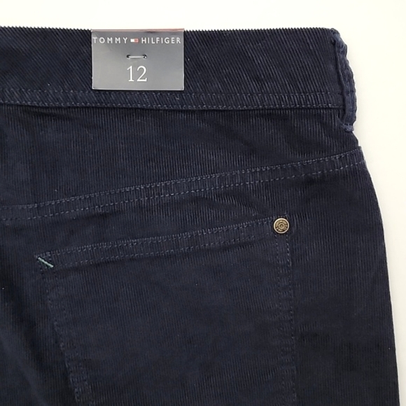 Tommy Hilfiger Women's Corduroy Mini Skirt Dark Navy Blue Size 12 - Picture 13 of 14